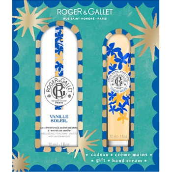 Roger & Gallet – Coffret Grand Bazar de Noël Vanille Soleil, Eau parfumée 100 ml & Diffuseur d’ambiance