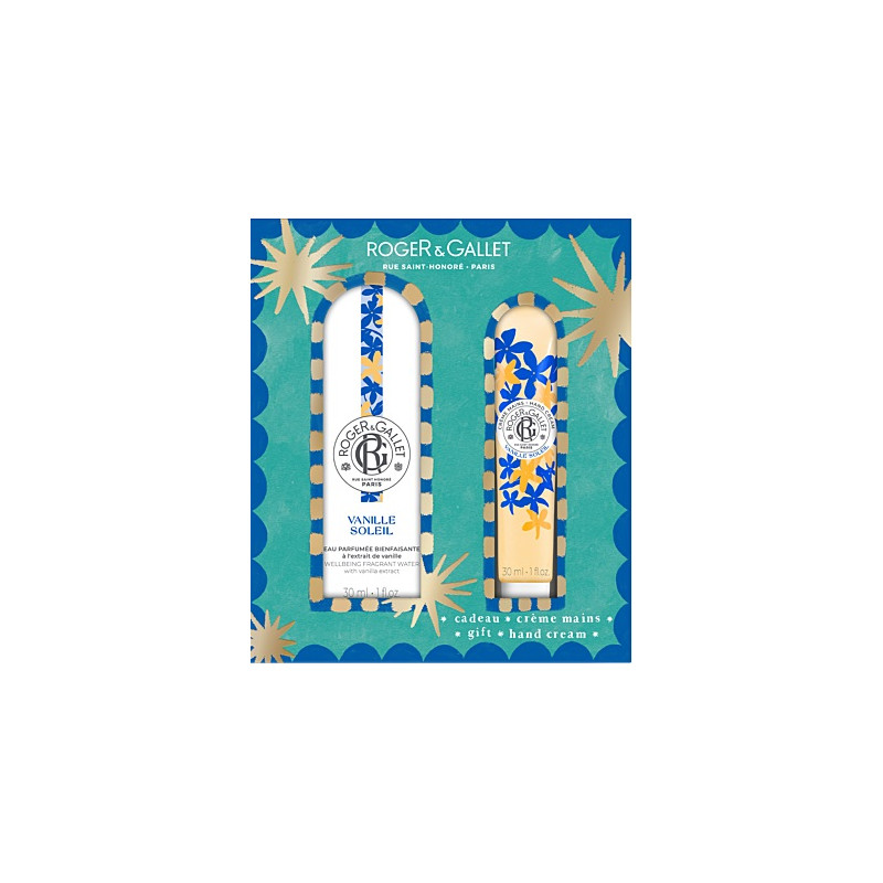 Roger & Gallet – Coffret Grand Bazar de Noël Vanille Soleil, Eau parfumée 100 ml & Diffuseur d’ambiance Roger & Gallet – Coffret Grand Bazar de Noël Vanille Soleil, Eau parfumée 100 ml & Diffuseur d’ambiance