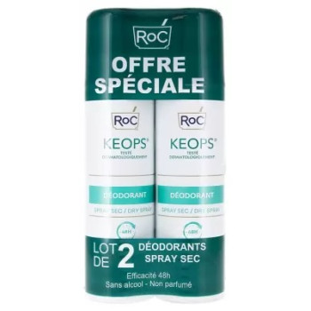 RoC – Déodorant Spray Sec Keops, Lot de 2 x 150 ml