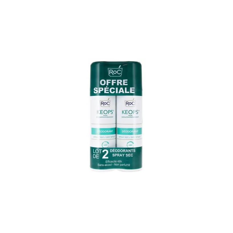 RoC – Déodorant Spray Sec Keops, Lot de 2 x 150 ml RoC – Déodorant Spray Sec Keops, Lot de 2 x 150 ml