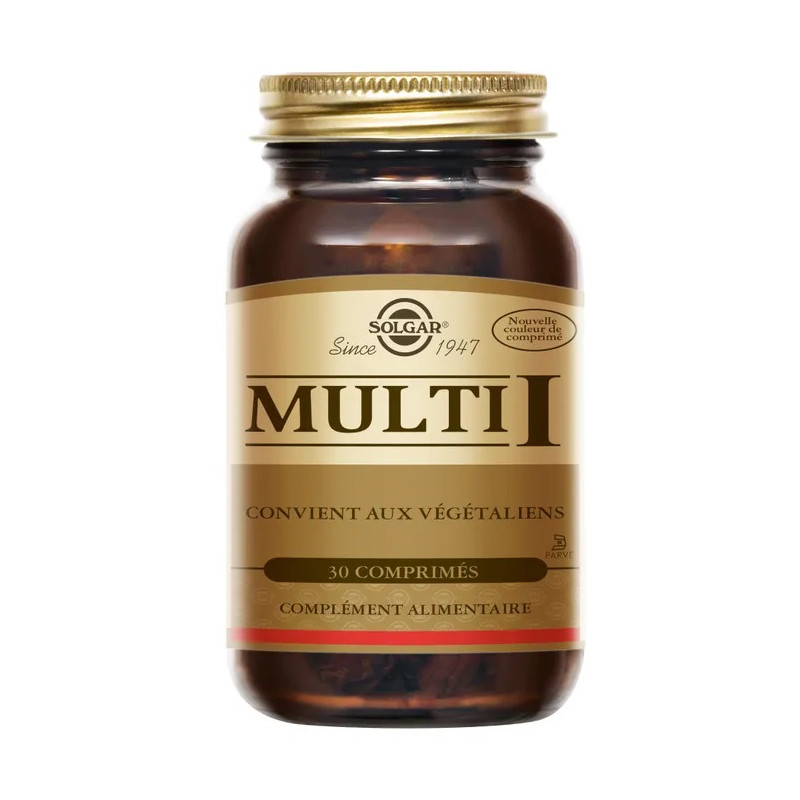 Solgar – Multi I Multivitamines, 60 comprimés