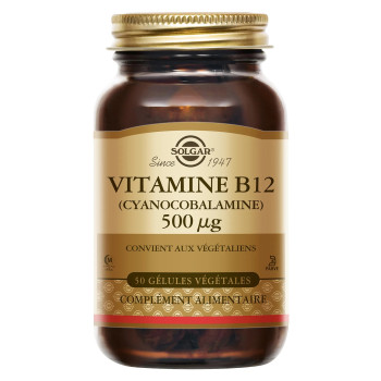 Solgar – Vitamine B12 (Cobalamine), 100 gélules végétales