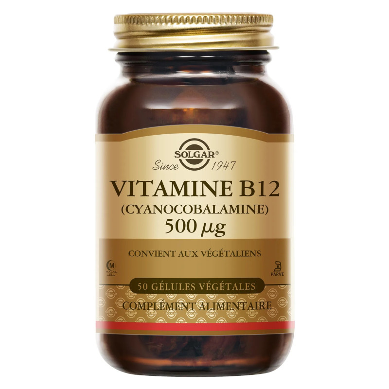 Solgar – Vitamine B12 (Cobalamine), 100 gélules végétales