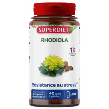 Superdiet – Rhodiola, 200 gélules végétales