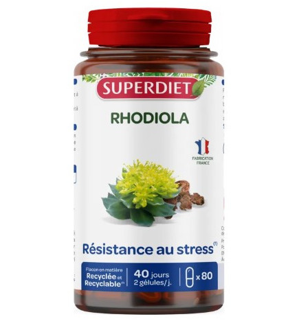 Superdiet – Rhodiola, 200 gélules végétales