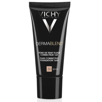 Vichy – Dermablend Fond de Teint Fluide Correcteur 16h, 30 Beige