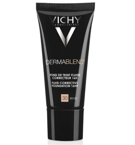 Vichy – Dermablend Fond de Teint Fluide Correcteur 16h, 30 Beige