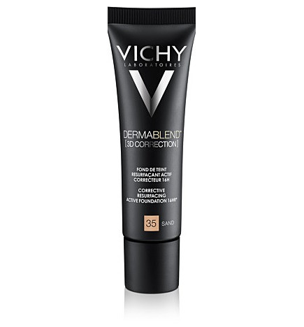 Vichy – Dermablend Fond de Teint Fluide Correcteur 16h, 35 Sand