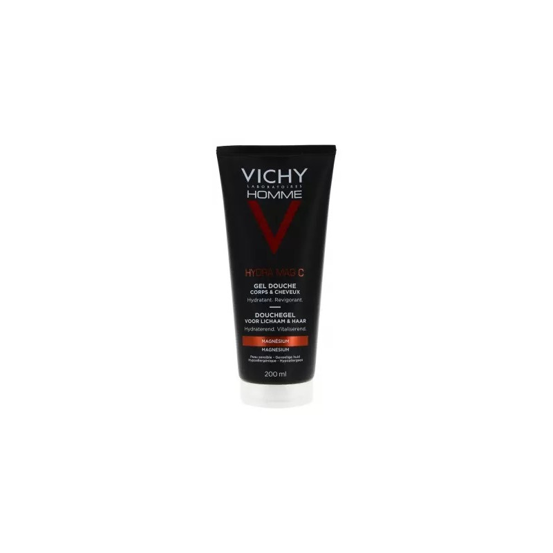 Vichy – Homme Hydra Mag C Gel Douche Corps & Cheveux, 200 ml