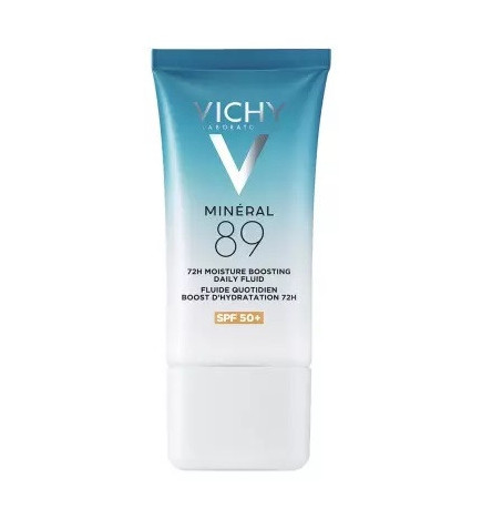 Vichy – Minéral 89 Fluide Quotidien Boost d’Hydratation SPF50+, 50 ml