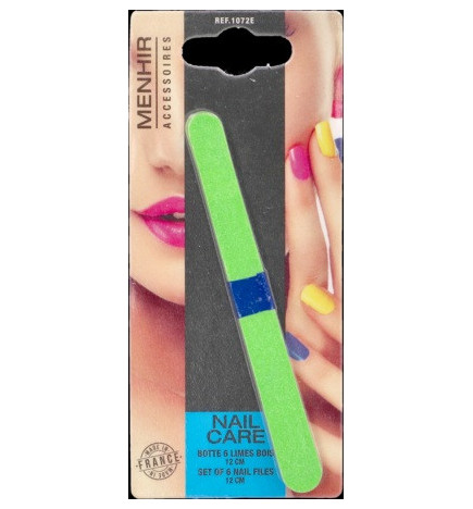 Vitry – Menhir Lime à ongles corindon bois, 12 cm, lot de 6