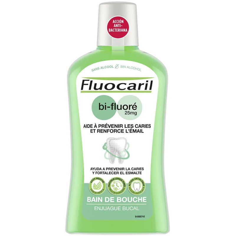 Fluocaril – Bain de bouche Bi-Fluoré Menthe, 500 ml