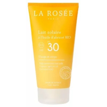 La Rosée – Lait solaire SPF30 à l’huile d’abricot bio, 150 ml