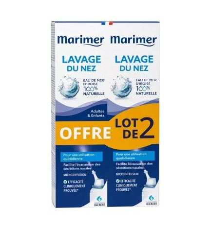 Marimer – Spray Hygiène Nasale Quotidienne, Lot de 2 x 100 ml