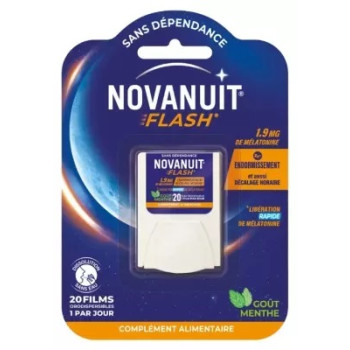 Novanuit – Flash 20 films orodispersibles goût menthe