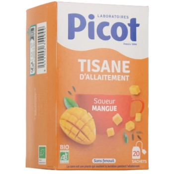 Picot – Tisane Allaitement Saveur Mangue Bio, 20 sachets
