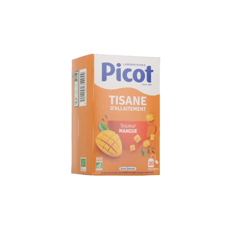 Picot – Tisane Allaitement Saveur Mangue Bio, 20 sachets Picot – Tisane Allaitement Saveur Mangue Bio, 20 sachets