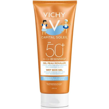 Vichy – Capital Soleil Gel Peau Mouillée Enfant SPF50+, 200 ml