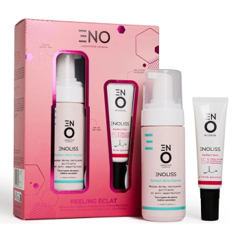 Enoliss – Coffret Peeling Éclat, Perfect Skin Foamer 150 ml + Émulsion Nuit 15 AHA 30 ml