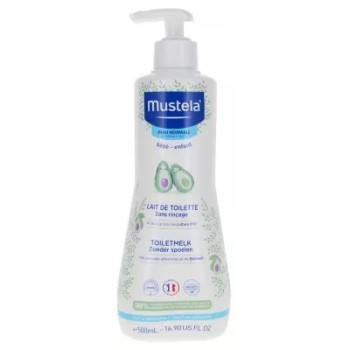 Mustela – Lait de Toilette Sans Rinçage, 500 ml