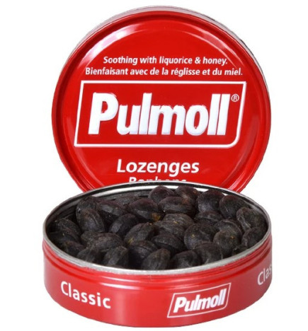 Pulmoll – Bonbons Classic Réglisse & Miel, 75 g