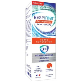 Respimer – Spray Nasal Forte Congestion 3 en 1, 100 ml