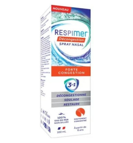 Respimer – Spray Nasal Forte Congestion 3 en 1, 100 ml