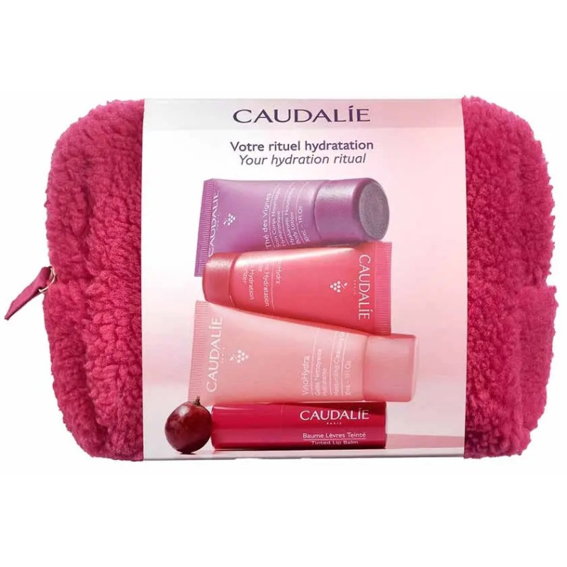Caudalie – Trousse Cocooning Hydratation, 4 soins visage & corps format voyage