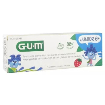 GUM – Junior Gel Dentifrice Fraise 50 ml