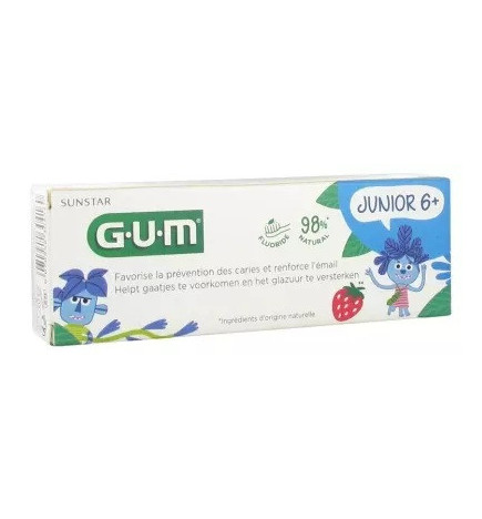 GUM – Junior Gel Dentifrice Fraise 50 ml
