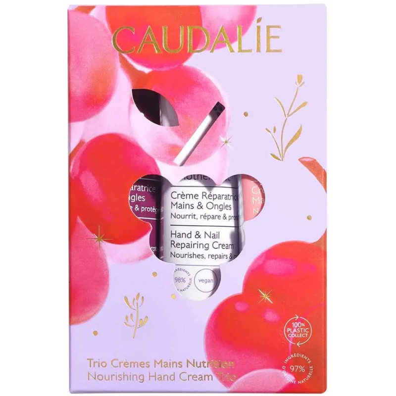Caudalie – Trio Crèmes Mains, 3 x 30 ml