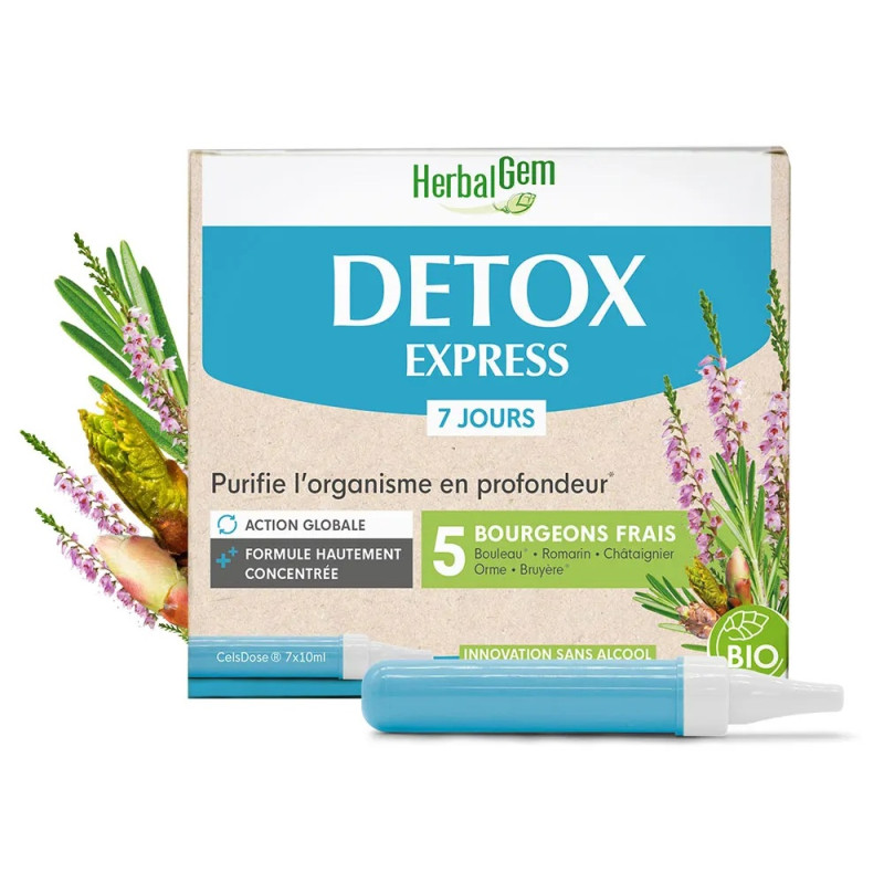 Herbalgem – Detox Express, 7 x 10 ml
