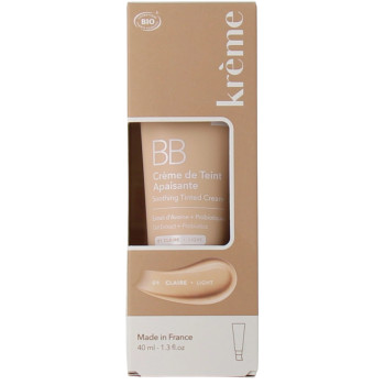 Krème – BB Crème de Teint Apaisante, Teinte Claire, 40 ml