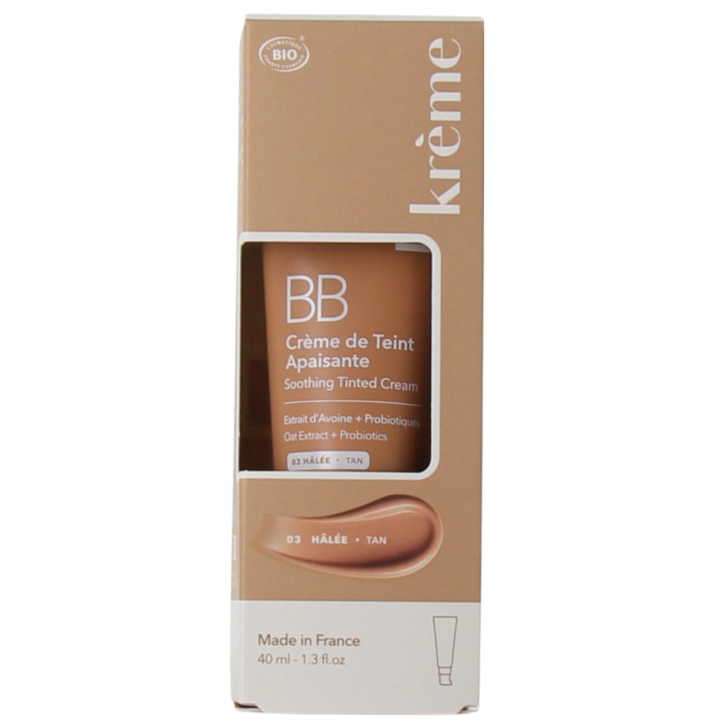 Krème – BB Crème de Teint Apaisante, Teinte Hâlée, 40 ml