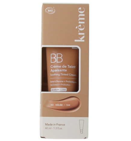 Krème – BB Crème de Teint Apaisante, Teinte Hâlée, 40 ml