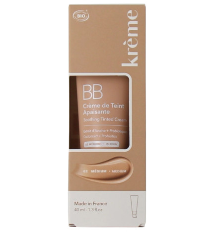 Krème – BB Crème de Teint Apaisante, Teinte Medium, 40 ml