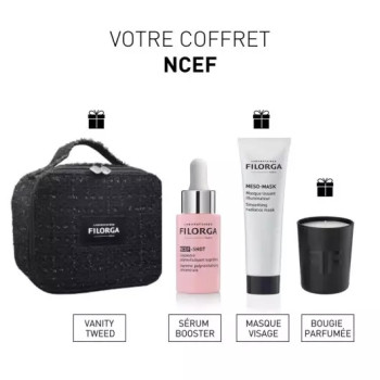 Filorga – Coffret NCEF NCEF-Shot polyrevitalisant 15 ml + Meso-Mask 30 ml + mini bougie + vanity