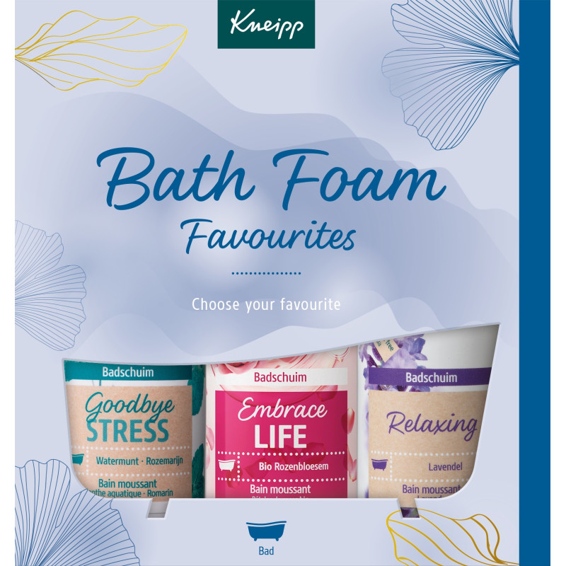 Kneipp – Coffret Mousse de Bain Favoris, 3 x 100 ml