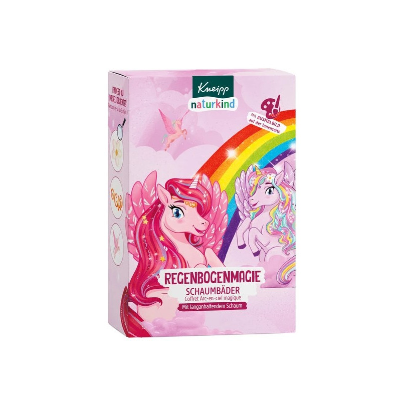 Kneipp – Coffret Arc-en-Ciel Magique, 3 bains moussants enfants