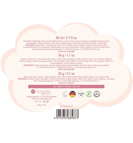 Tentation – Coffret Bain Little Princess, 80 ml + 50 g + 20 g