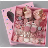 Nildor – Coffret 18 pièces Accessoires Cheveux Rose pour Enfant