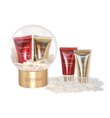 Parisax – Coffret Boule Hiver, Crème Mains & Lotion Corps Scintillante
