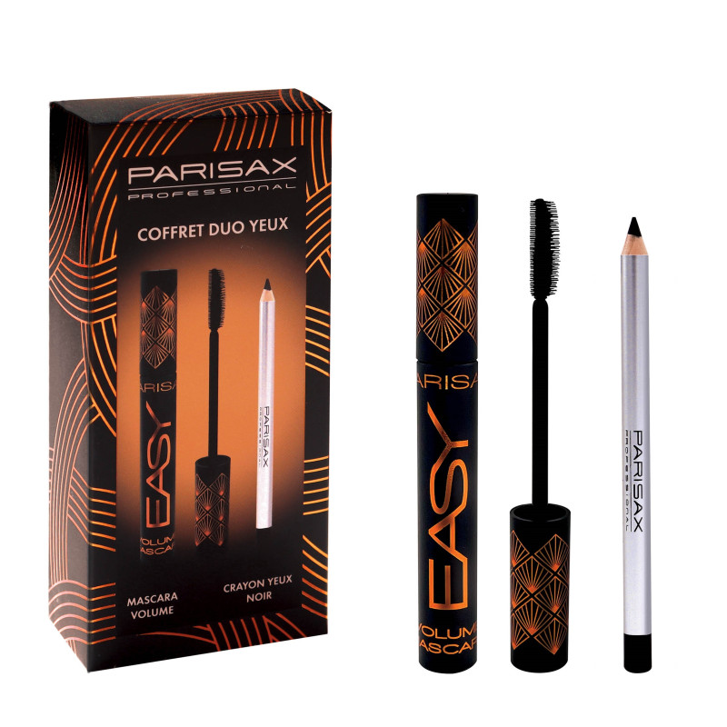 Parisax – Coffret Duo Yeux, Mascara et Crayon Yeux, Noir