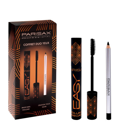Parisax – Coffret Duo Yeux, Mascara et Crayon Yeux, Noir