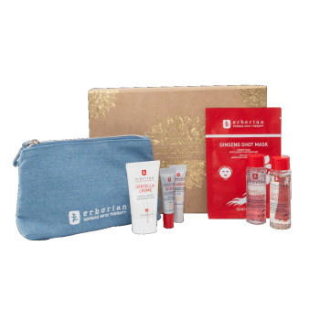 Erborian – Coffret Decaroli  Routine Peau Parfaite Teinte Doré, 6 produits