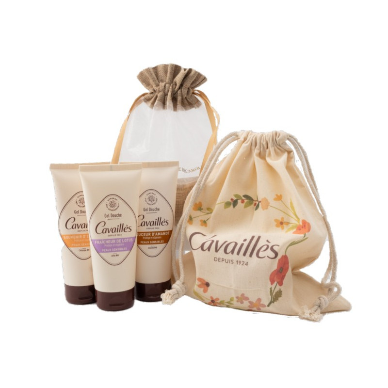 Rogé Cavaillès – Pochon Decaroli Gels Douche Peaux Sensibles, 3 produits