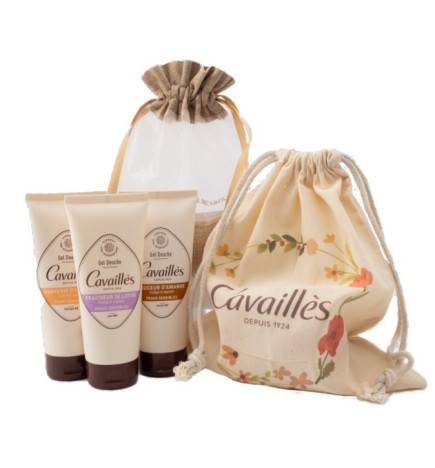 Rogé Cavaillès – Pochon Decaroli Gels Douche Peaux Sensibles, 3 produits