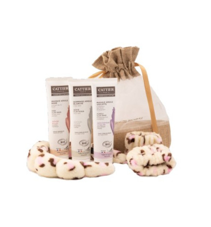 Cattier – Pochon Decaroli Masques & Gommage à l’Argile, 3 produits