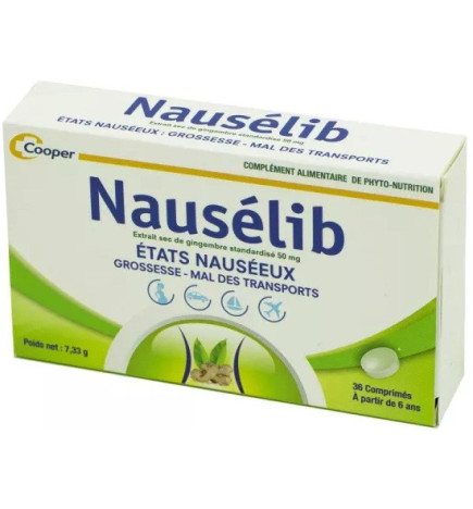 Cooper – Nausélib, 36 comprimés