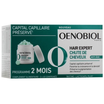 Oenobiol – Hair Expert Chute de Cheveux Anti-Âge, 60 comprimés
